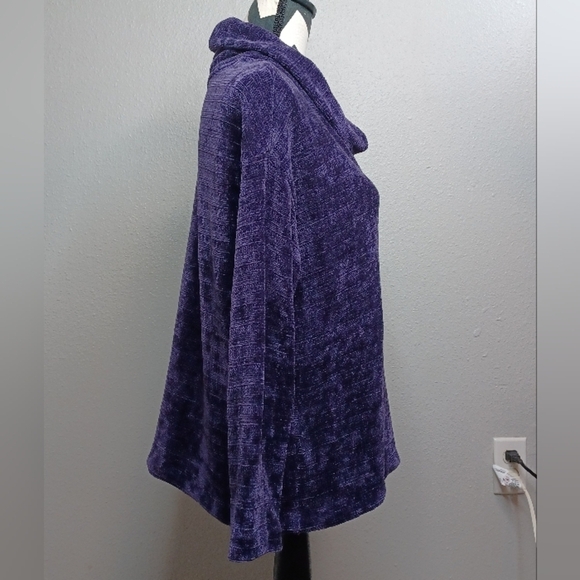 NWT J.Jill Blackberry SP Plush Turtleneck Sweater - Picture 7 of 12